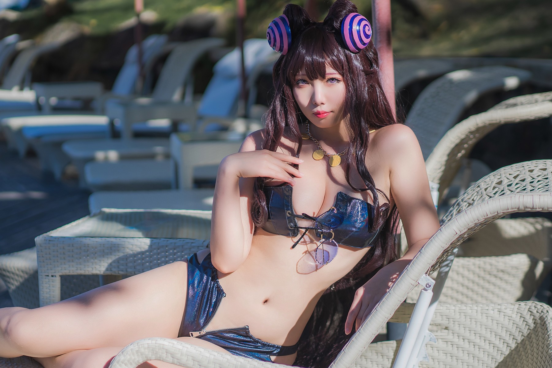 Cosplay墨玉紫式部泳装人气写真