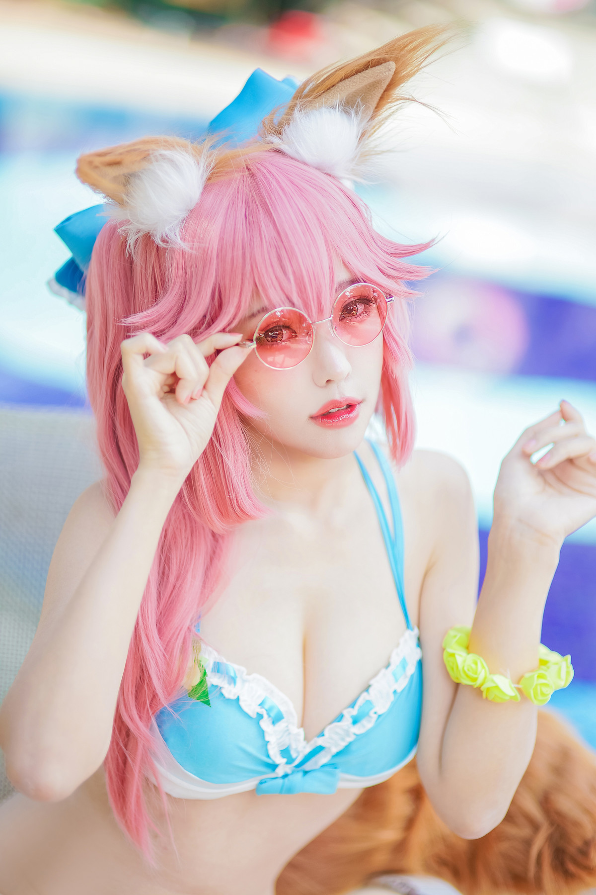 CosplayElyEE子玉藻前泳池写真集