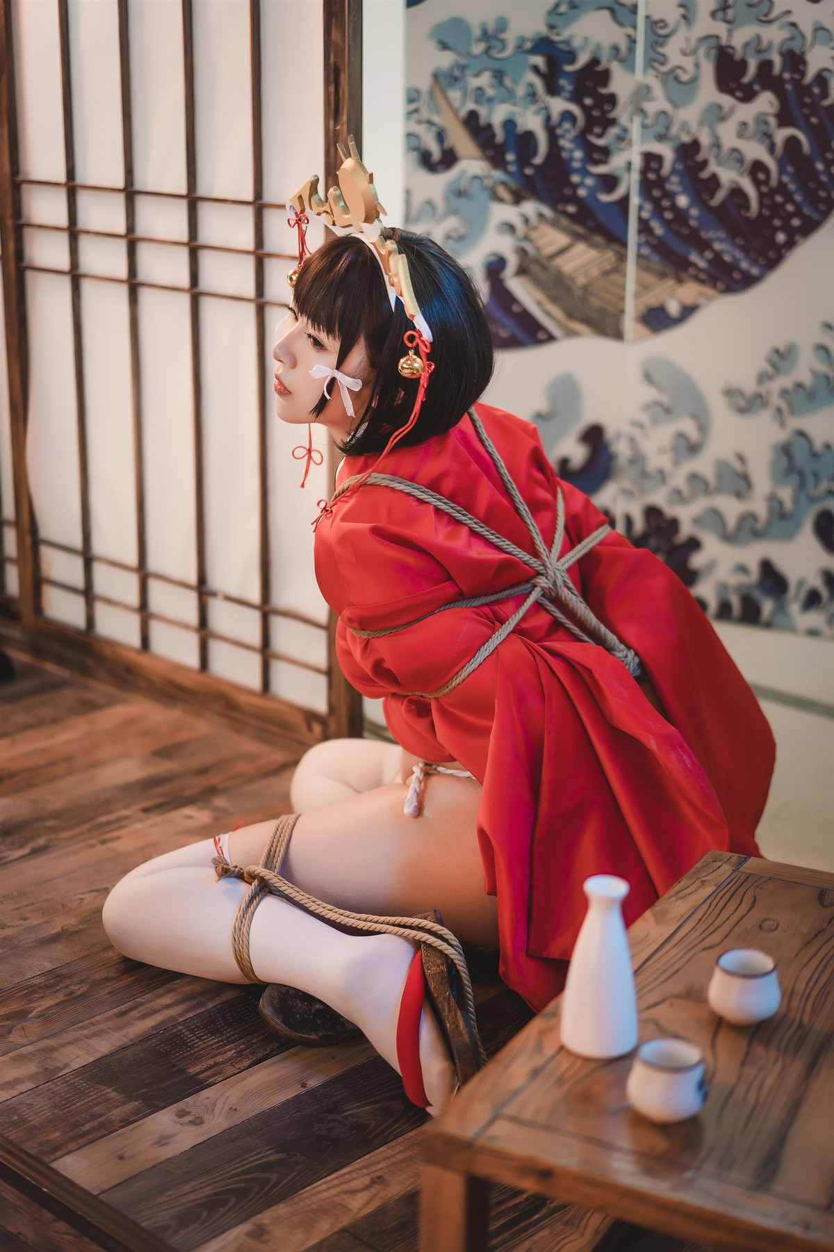 Cosplay小容仔咕咕咕黑兽巫女辉夜作品集