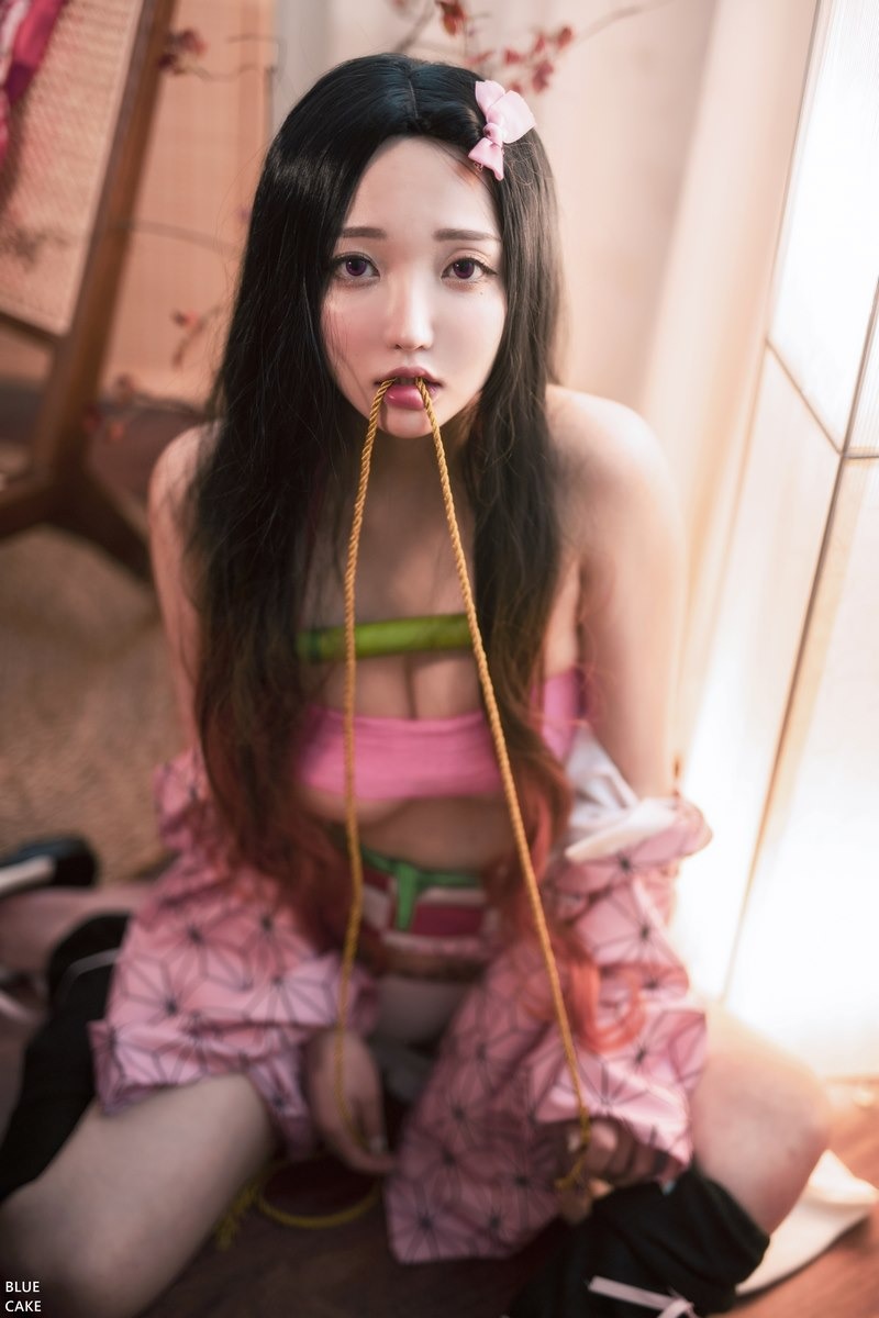 Cos???孫樂樂021BLUECAKEPINKONI100P最新写真