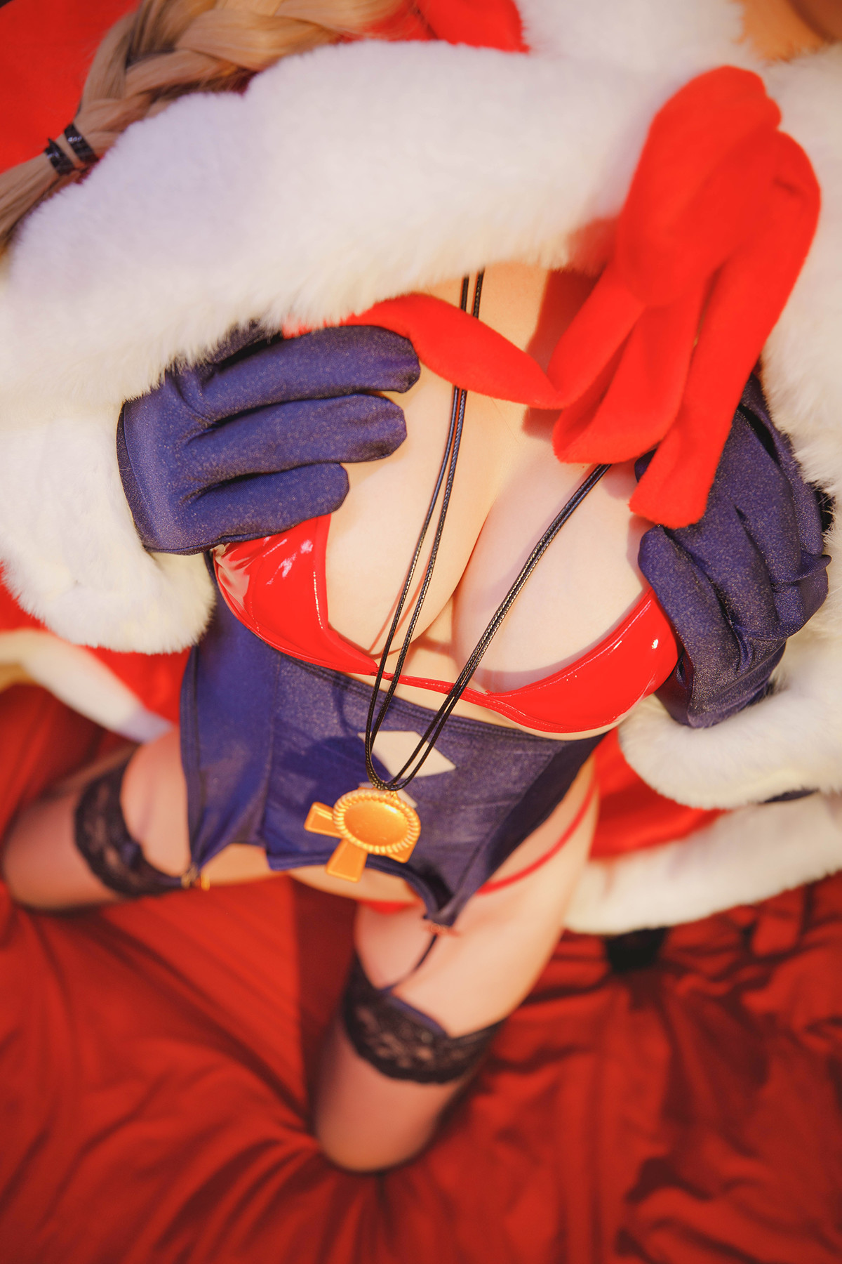 Cosplay神楽坂真冬绝对企画圣诞小鹿鹿の恩返しSet02写真大全