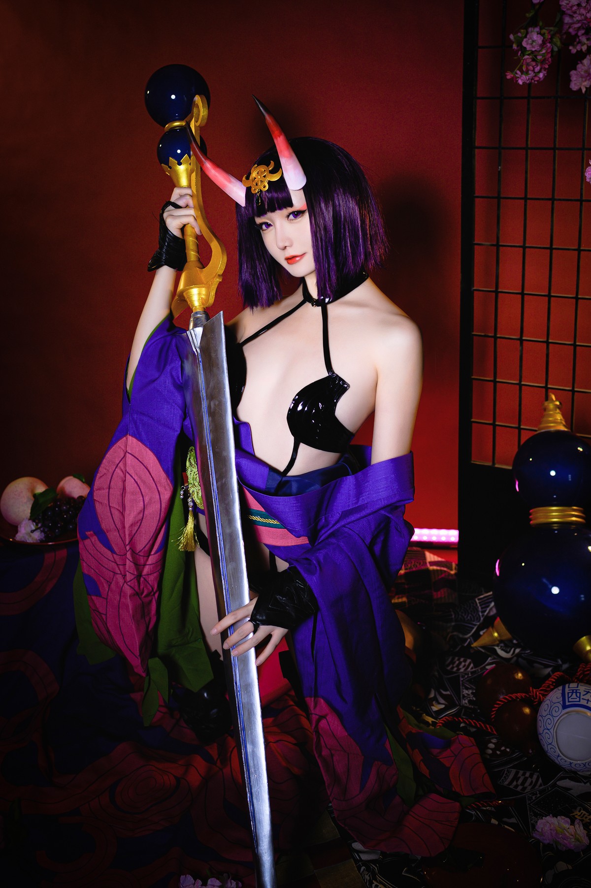 Cosplay星之迟迟Hoshilily酒吞原皮高清全套