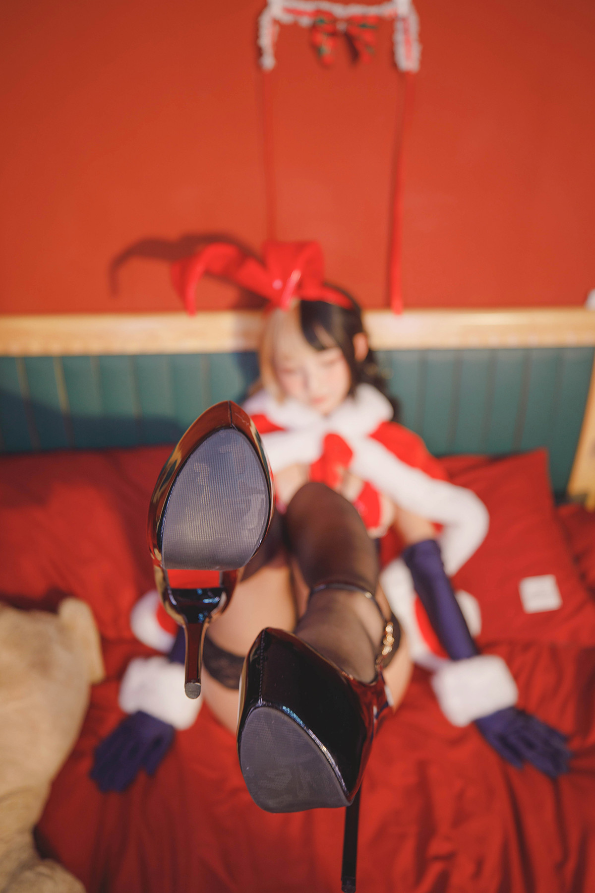 Cosplay神楽坂真冬绝对企画圣诞小鹿鹿の恩返しSet02写真大全