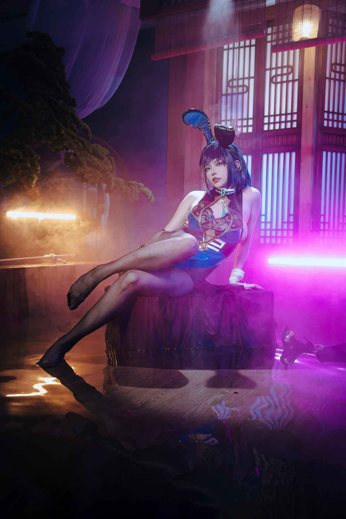 Cosplay夏小秋秋秋夜兰兔女郎Set02限时福利
