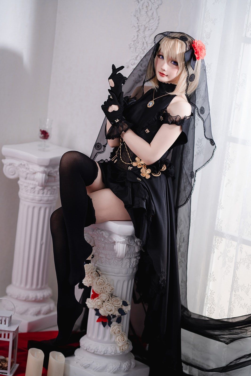 Cosplay星之迟迟HoshililyZ23婚纱4K图集