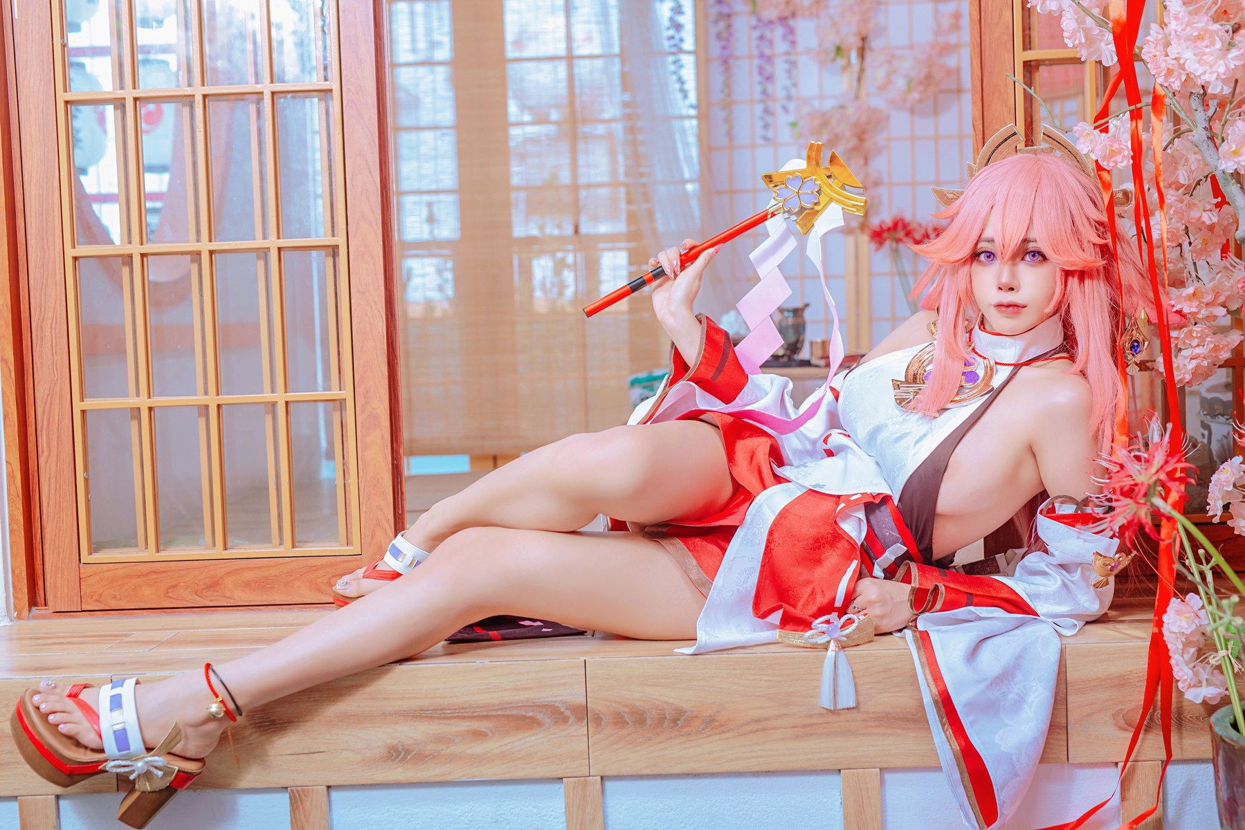 Cosplay日本性感萝莉Byoru八重神子雷電将軍Set01在线预览