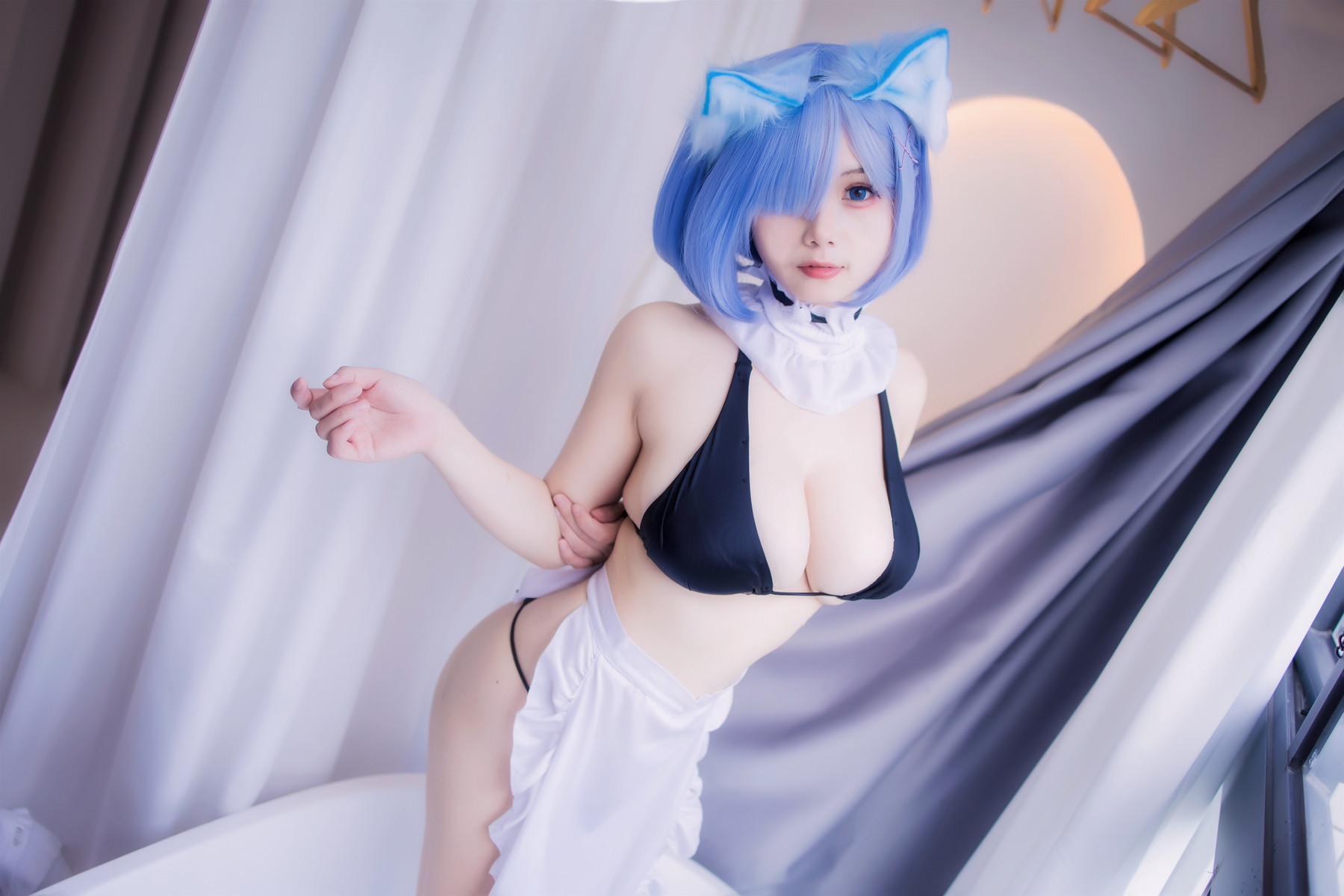 Cosplay末夜787蕾姆女仆泳装精品合集