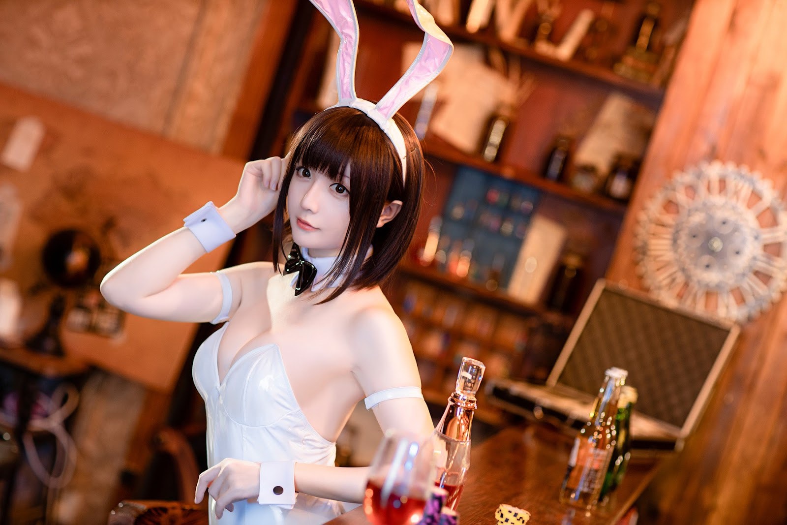 Cosplay星之迟迟Hoshilily加藤惠兔女郎免费福利