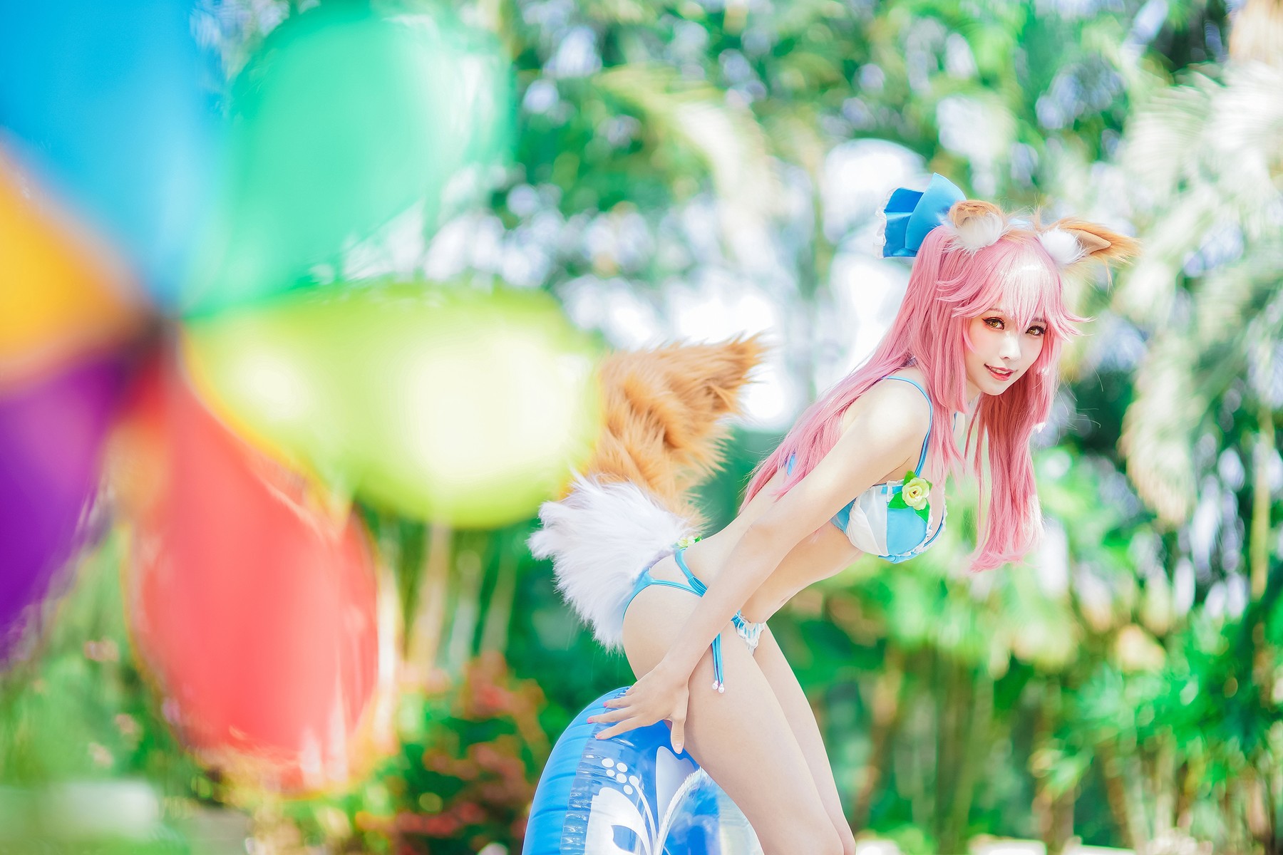 CosplayElyEE子玉藻前泳池写真集