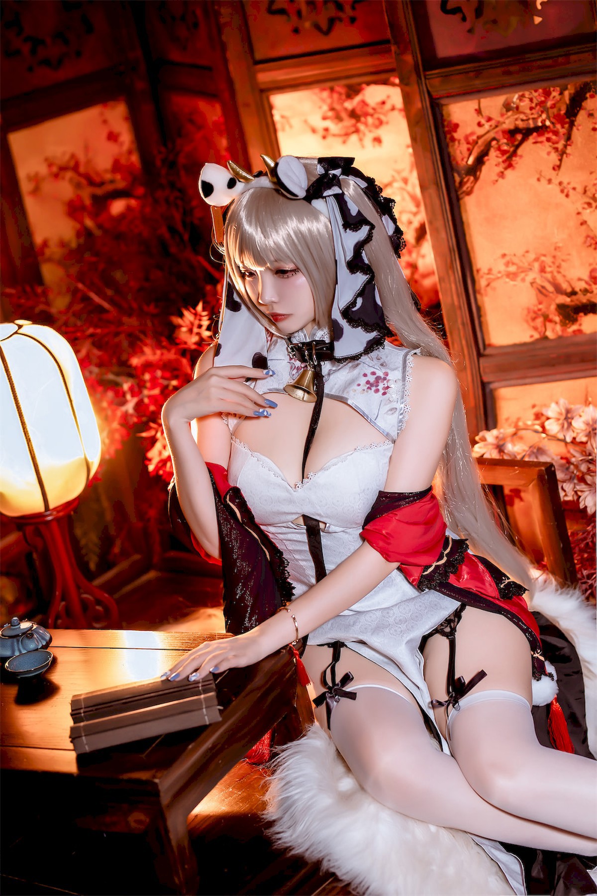 Cosplay二佐Nisa碧蓝航线可畏旗袍独家发布