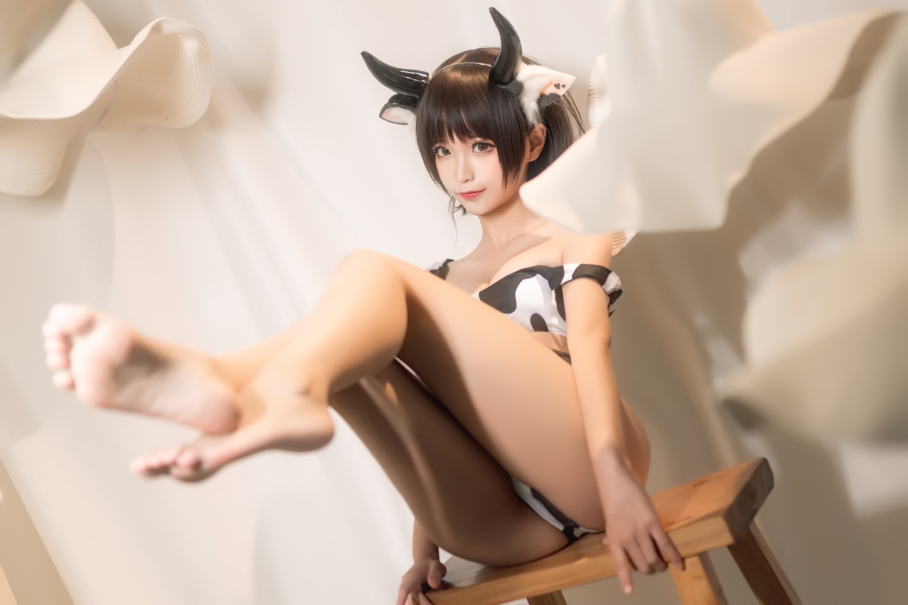 Cosplay蠢沫沫Chunmomo花花牛爆款写真