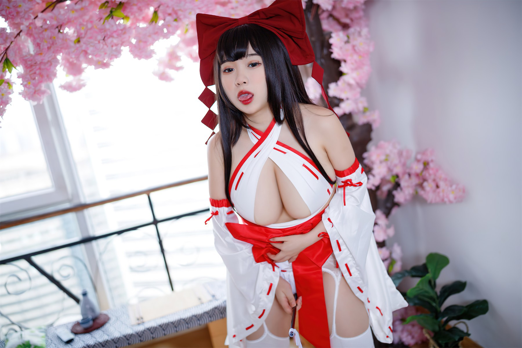 Cosplay胡桃猫Kurumineko欲望神社巫高清全套