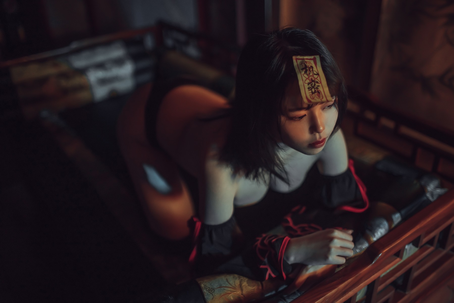 Cosplay七月喵子小僵尸LittleZombie完整版