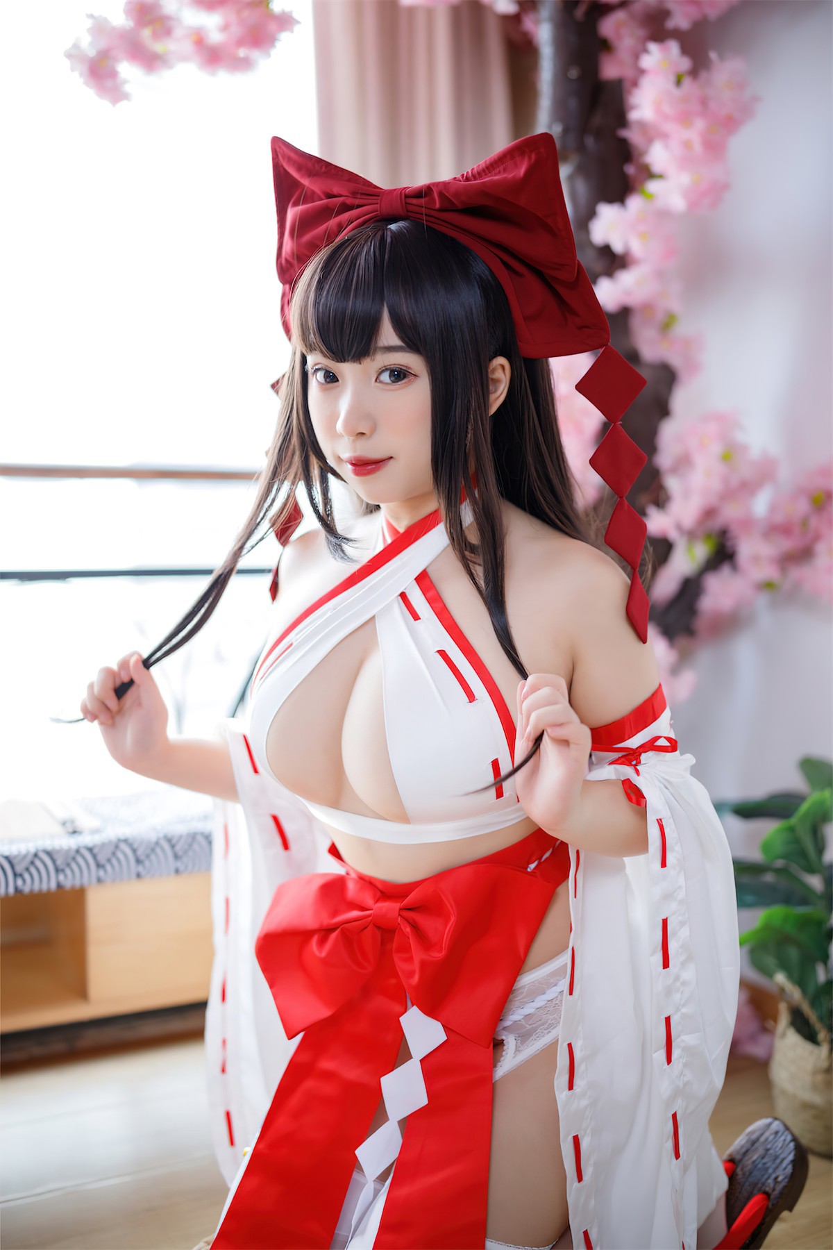 Cosplay胡桃猫Kurumineko欲望神社巫高清全套