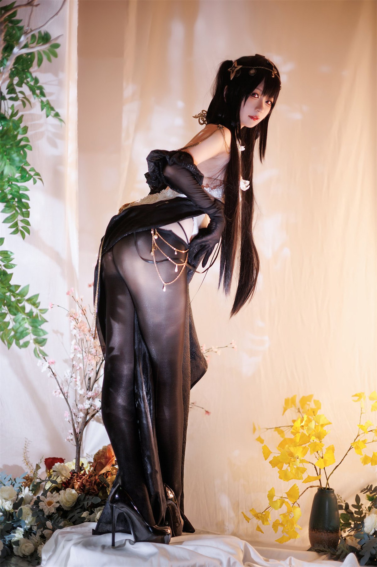 Cosplay樱落酱w碧蓝航线镇海潋滟水色高清图