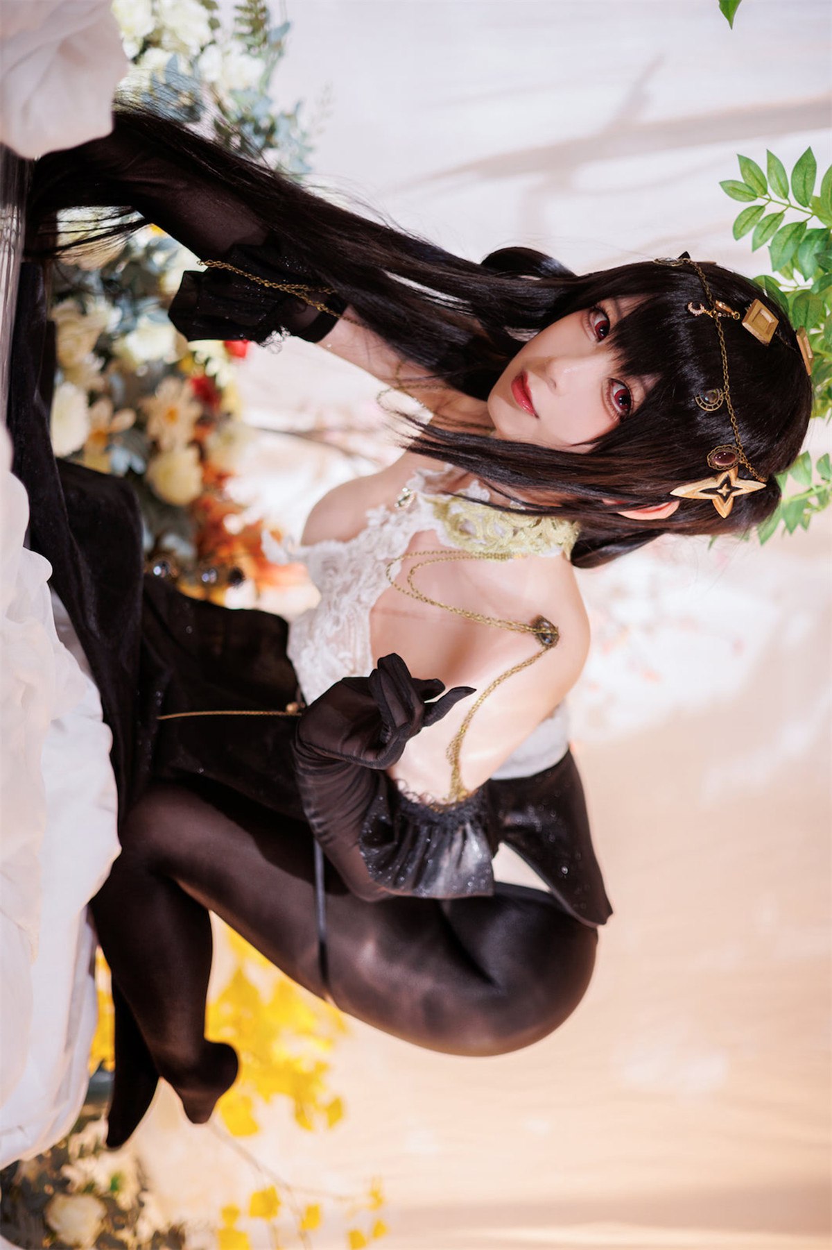 Cosplay樱落酱w碧蓝航线镇海潋滟水色高清图