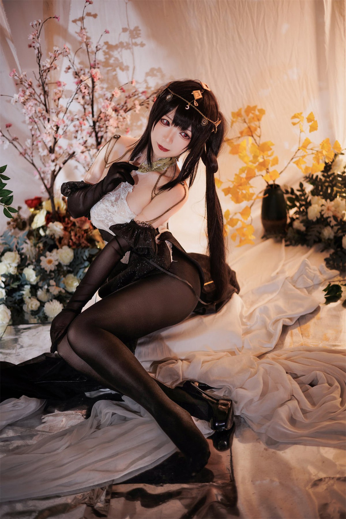 Cosplay樱落酱w碧蓝航线镇海潋滟水色高清图