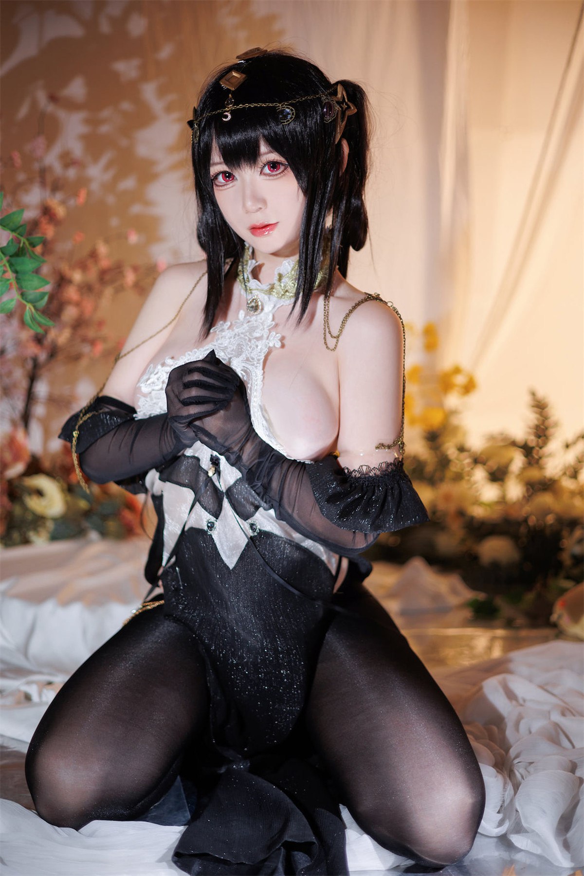 Cosplay樱落酱w碧蓝航线镇海潋滟水色高清图