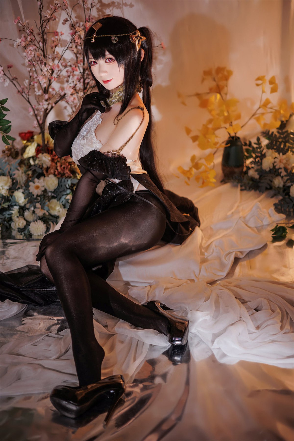 Cosplay樱落酱w碧蓝航线镇海潋滟水色高清图