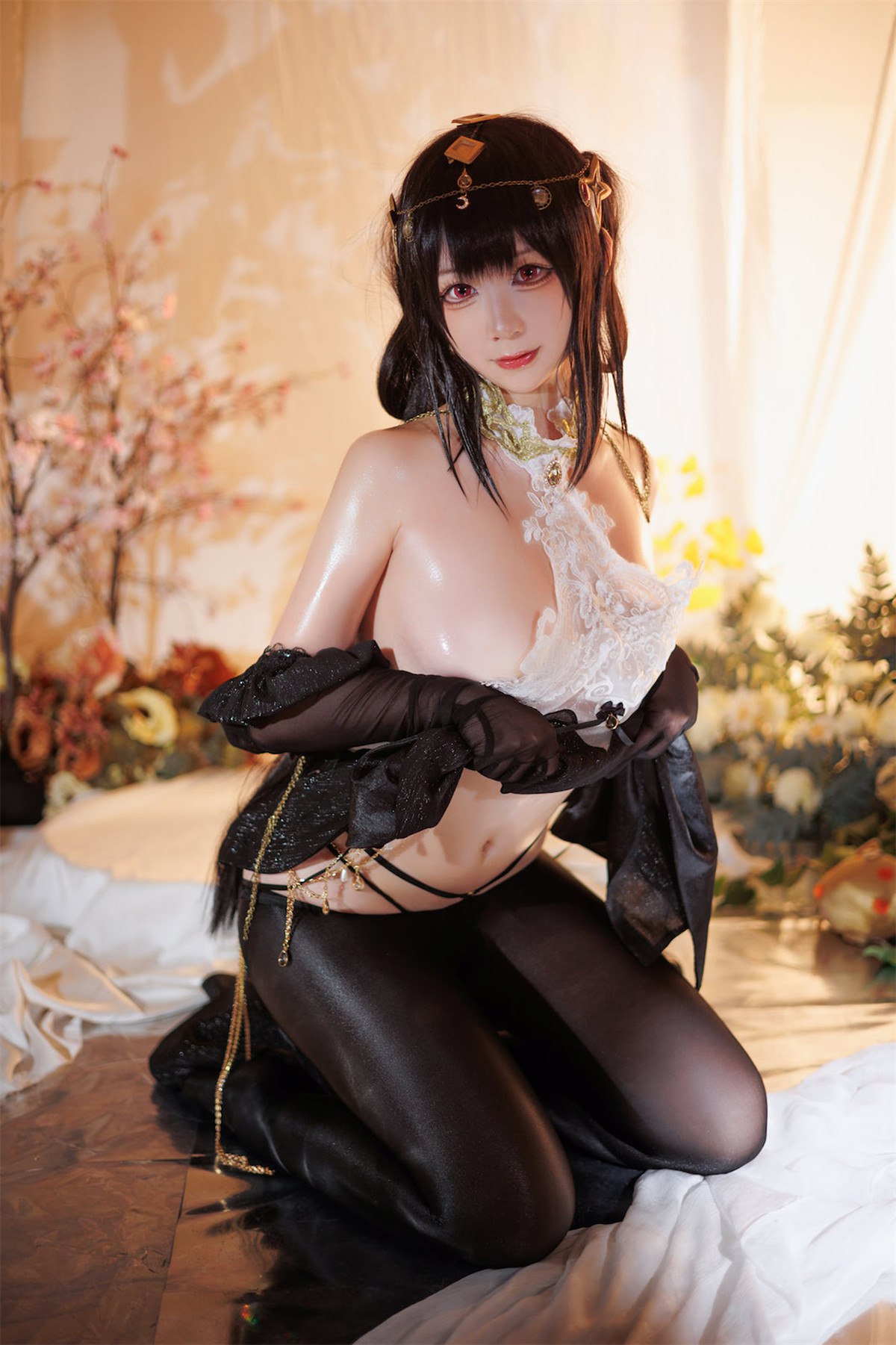 Cosplay樱落酱w碧蓝航线镇海潋滟水色高清图