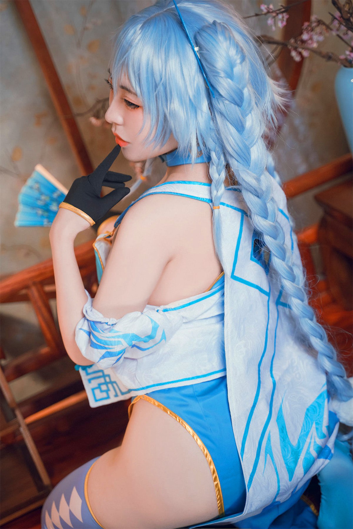 Cosplay虎森森少女前线翠雀媚高清图