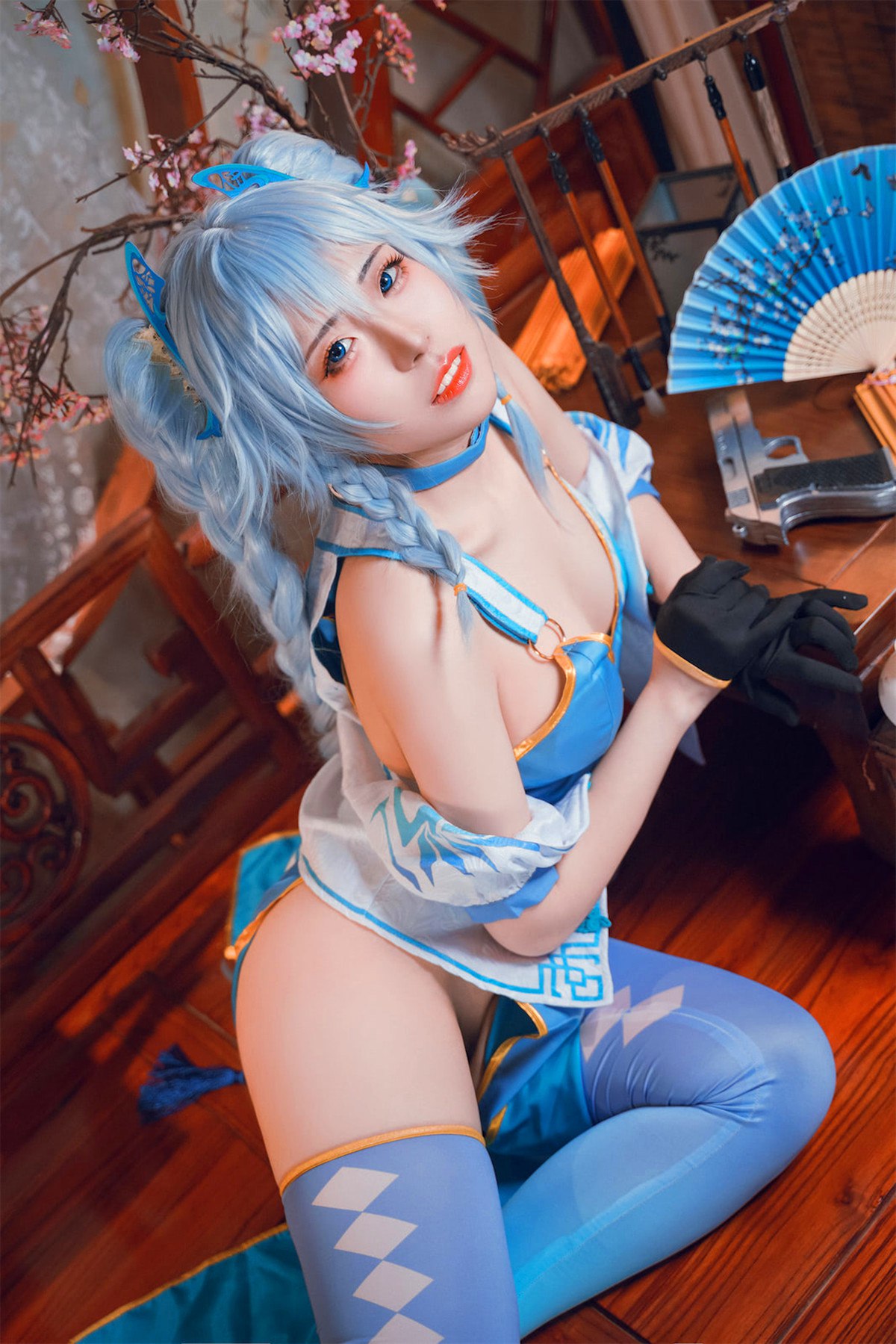 Cosplay虎森森少女前线翠雀媚高清图