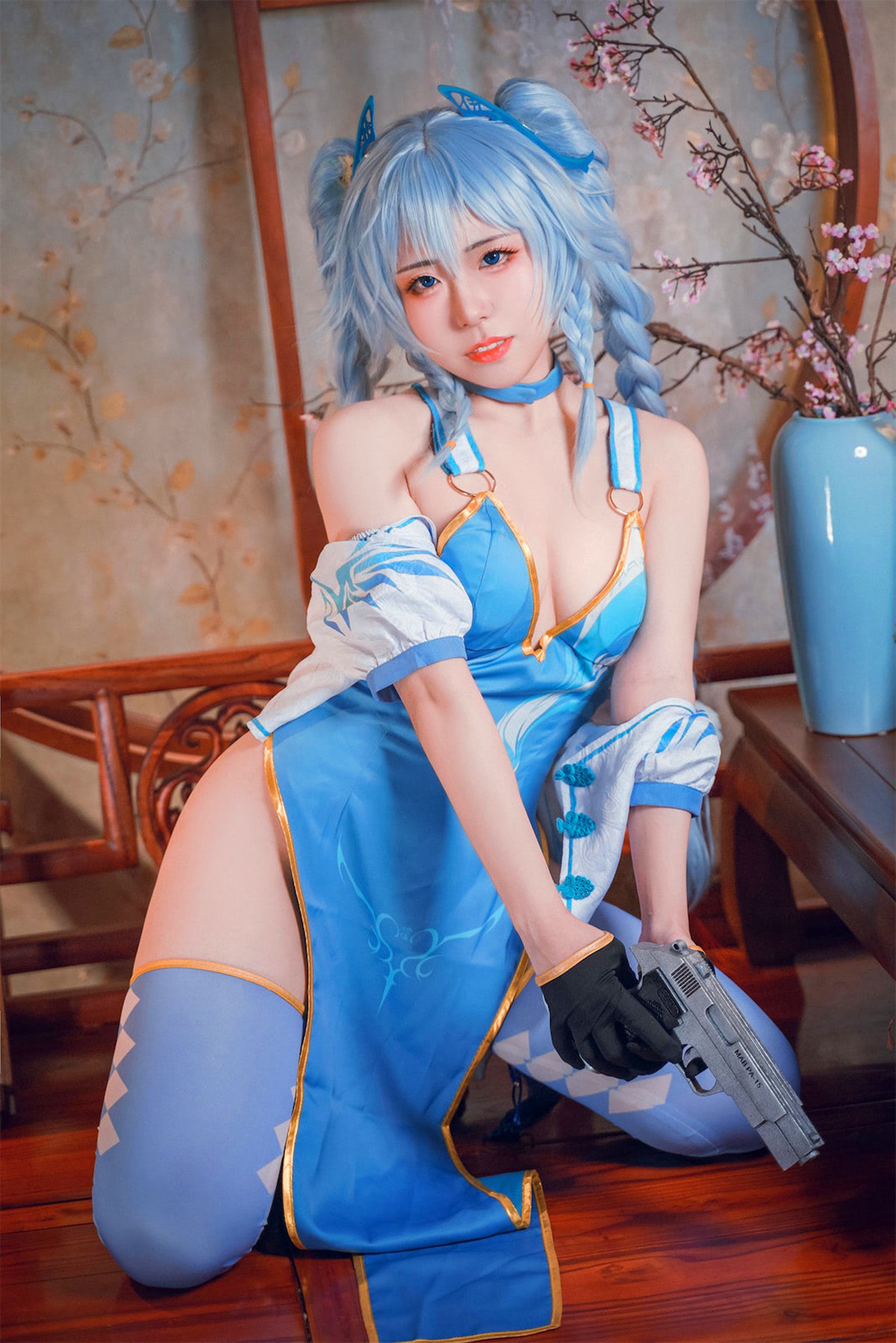 Cosplay虎森森少女前线翠雀媚高清图