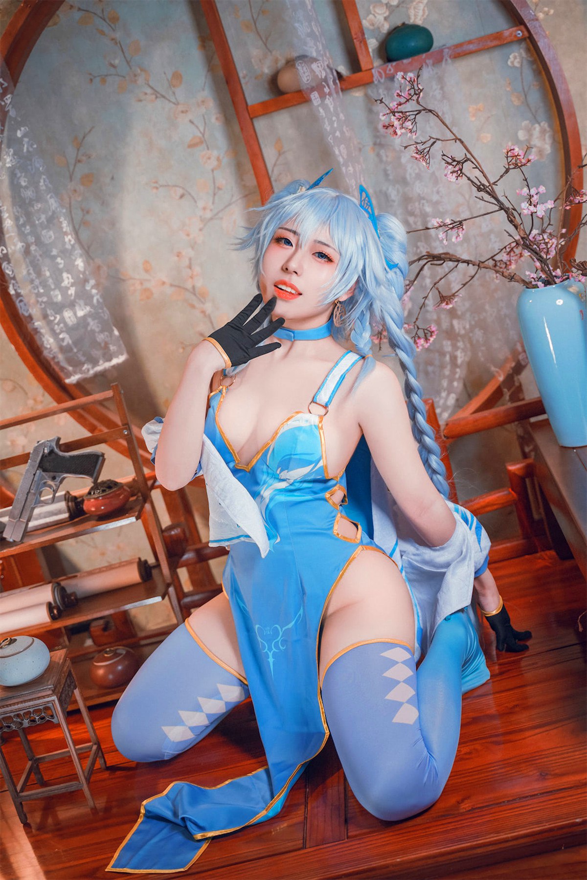 Cosplay虎森森少女前线翠雀媚高清图