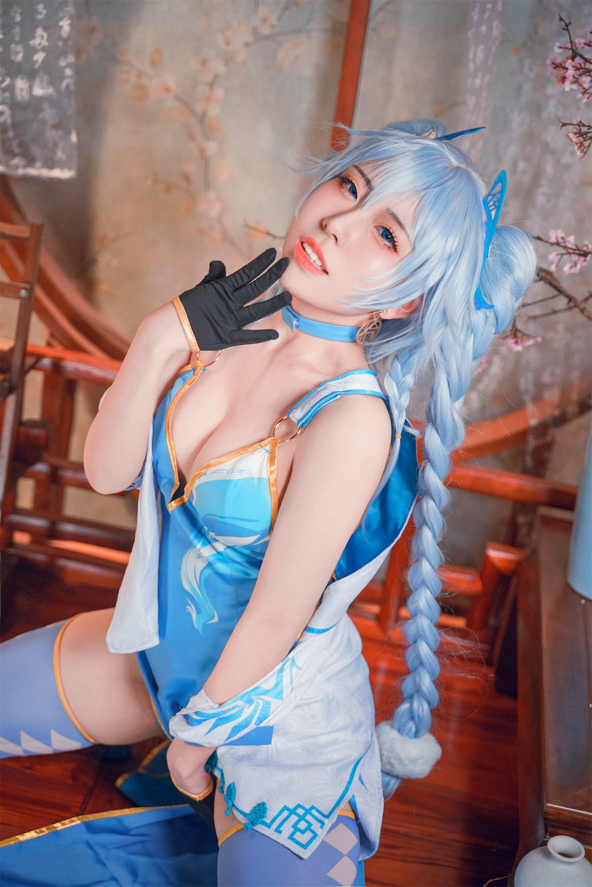 Cosplay虎森森少女前线翠雀媚高清图