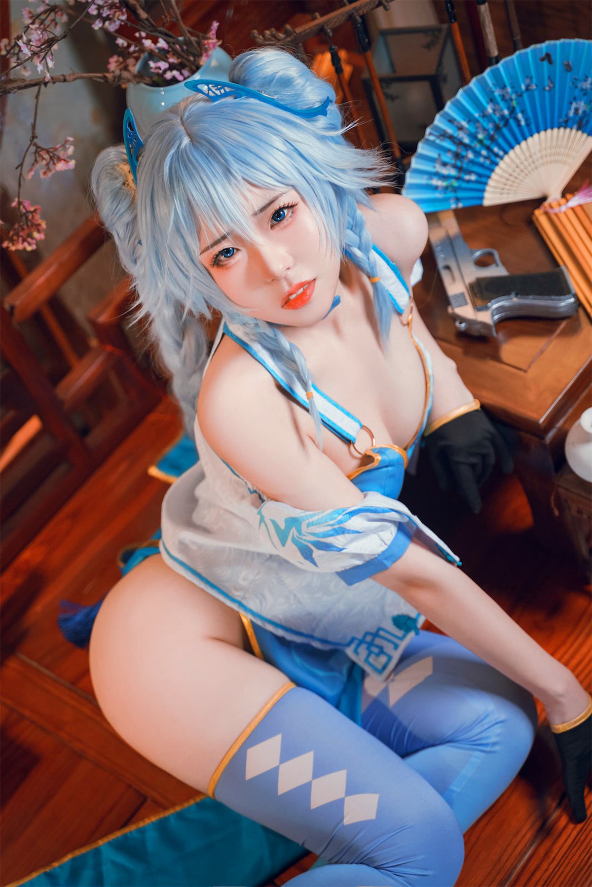 Cosplay虎森森少女前线翠雀媚高清图