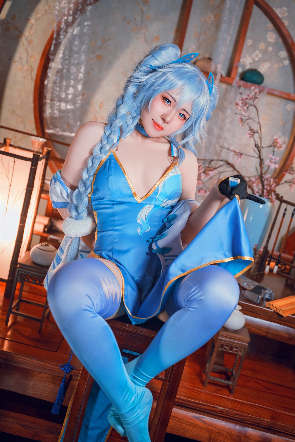 Cosplay虎森森少女前线翠雀媚高清图