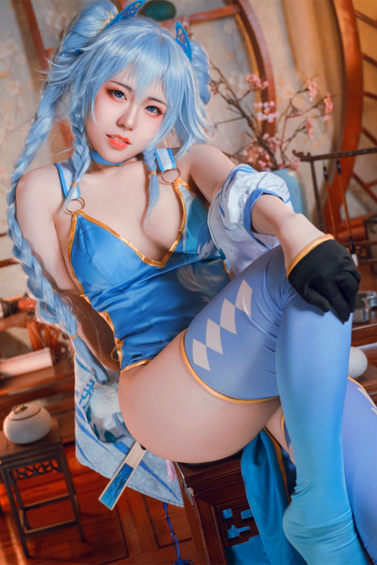 Cosplay虎森森少女前线翠雀媚高清图