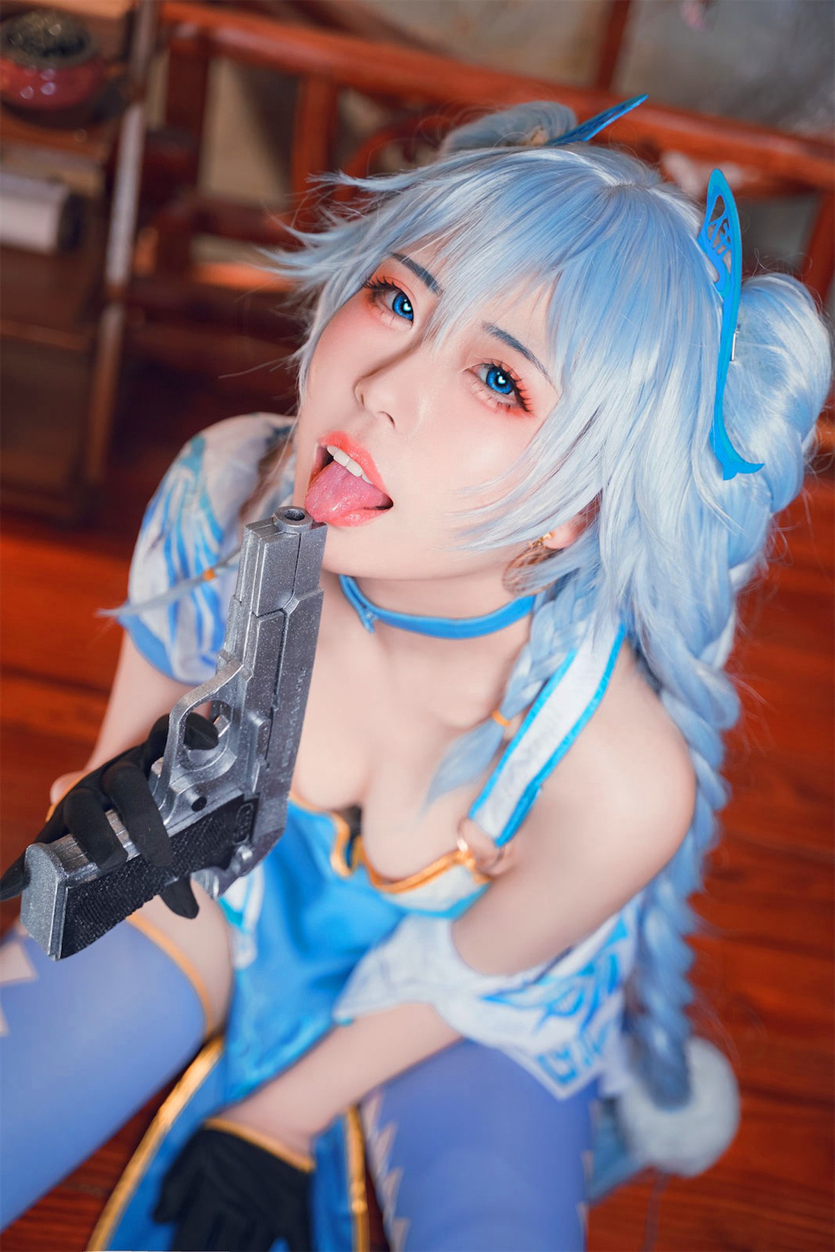 Cosplay虎森森少女前线翠雀媚高清图