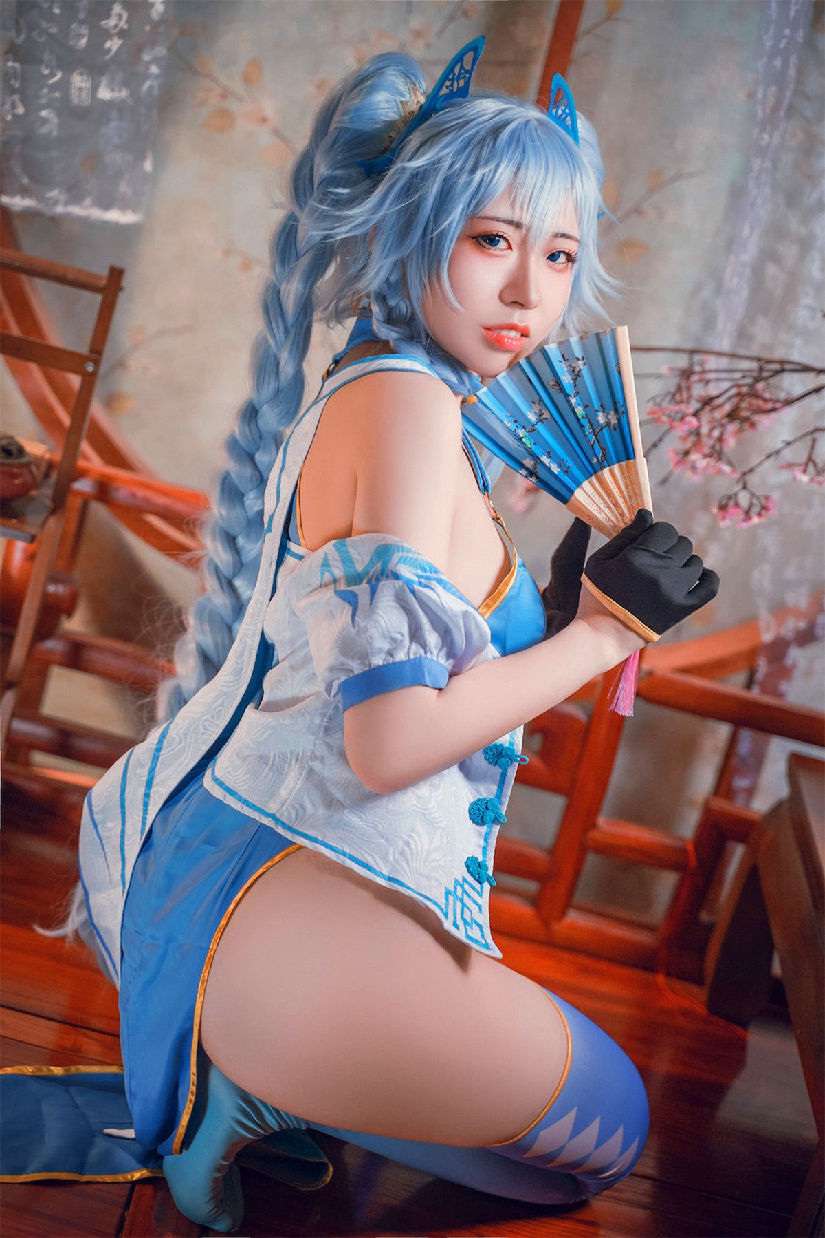 Cosplay虎森森少女前线翠雀媚高清图