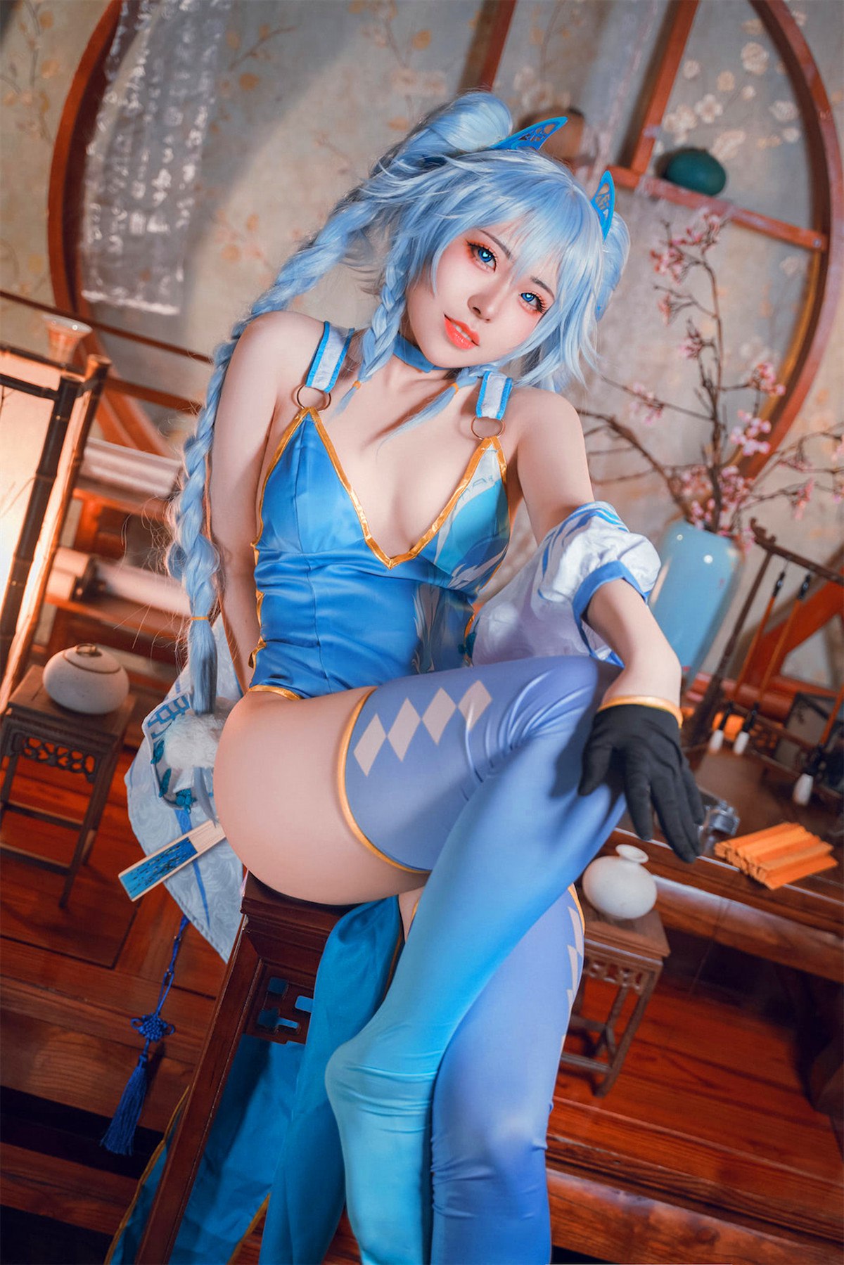 Cosplay虎森森少女前线翠雀媚高清图