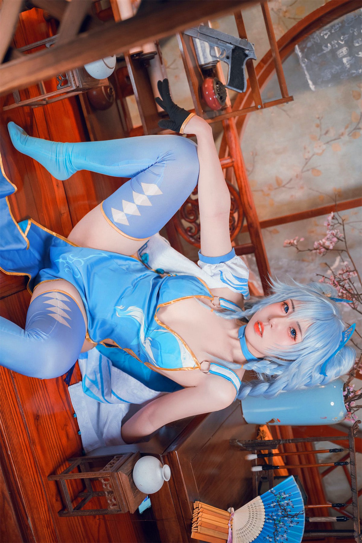 Cosplay虎森森少女前线翠雀媚高清图