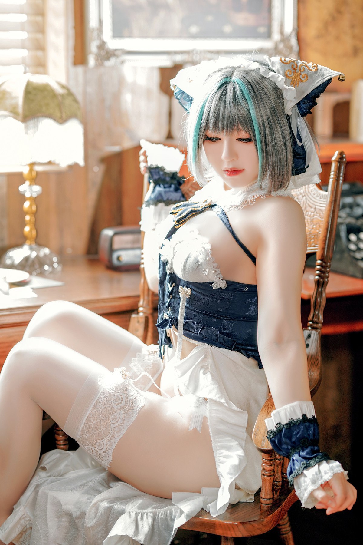 Cosplay半半子Banbanko碧蓝航线柴郡抱枕完整合集