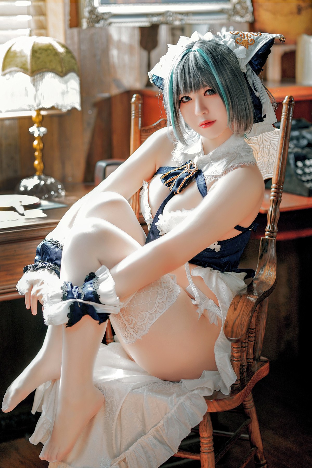 Cosplay半半子Banbanko碧蓝航线柴郡抱枕完整合集
