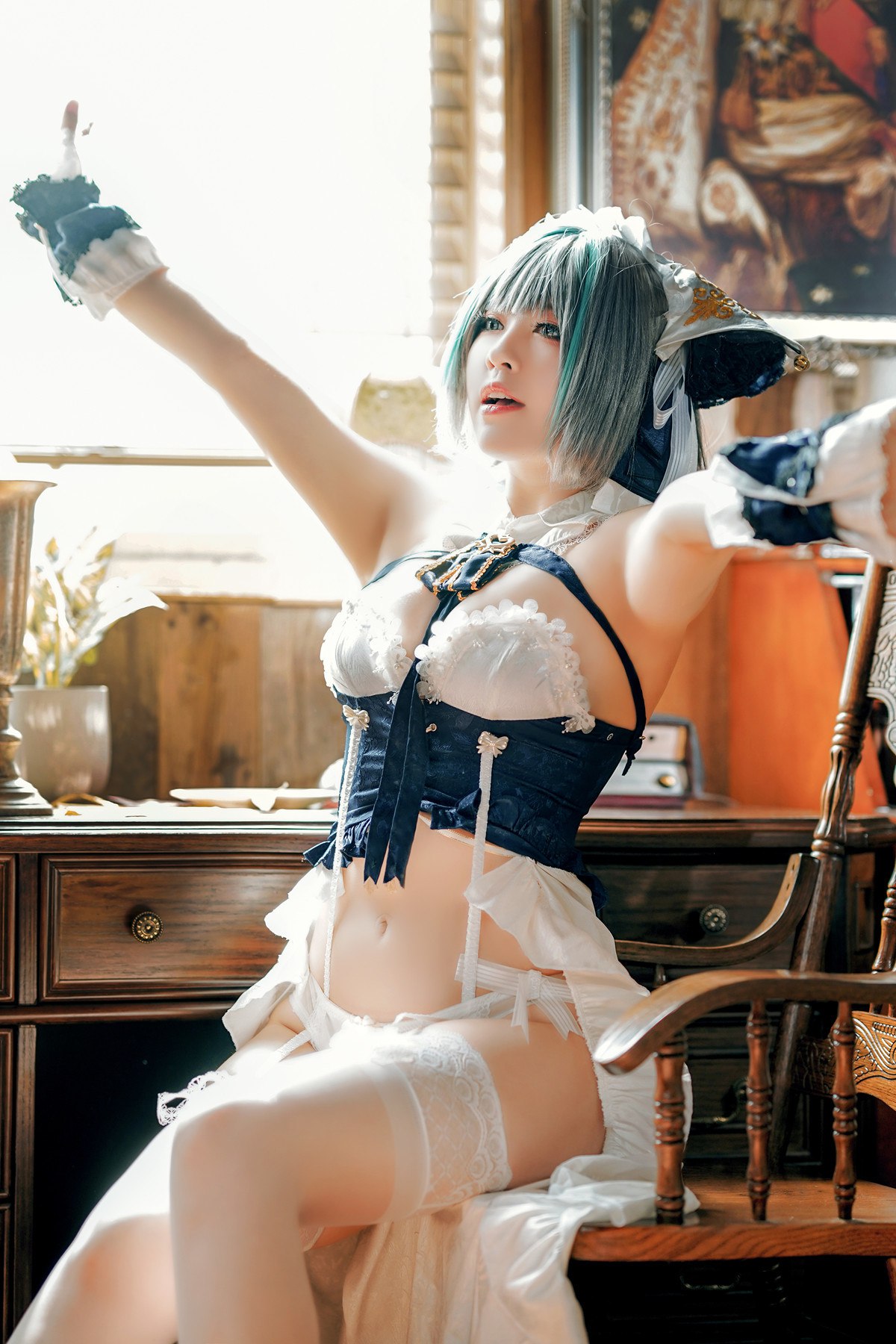 Cosplay半半子Banbanko碧蓝航线柴郡抱枕完整合集
