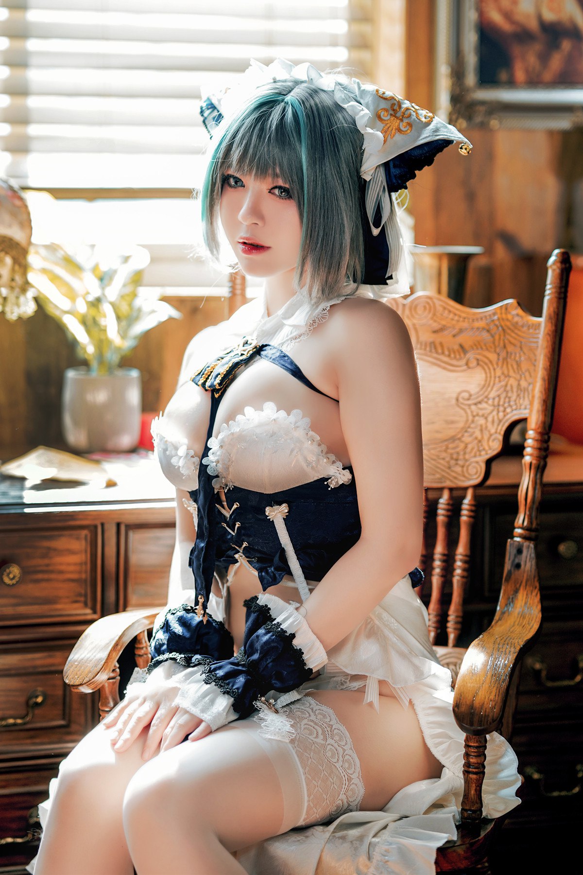 Cosplay半半子Banbanko碧蓝航线柴郡抱枕完整合集
