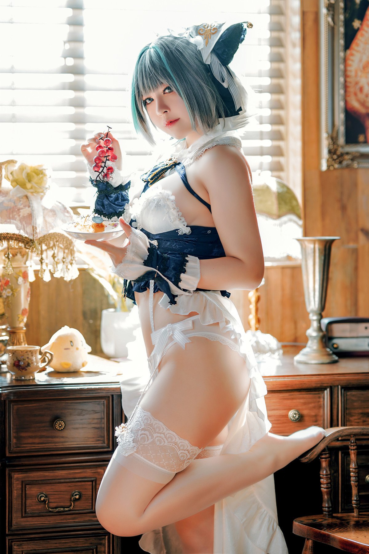 Cosplay半半子Banbanko碧蓝航线柴郡抱枕完整合集