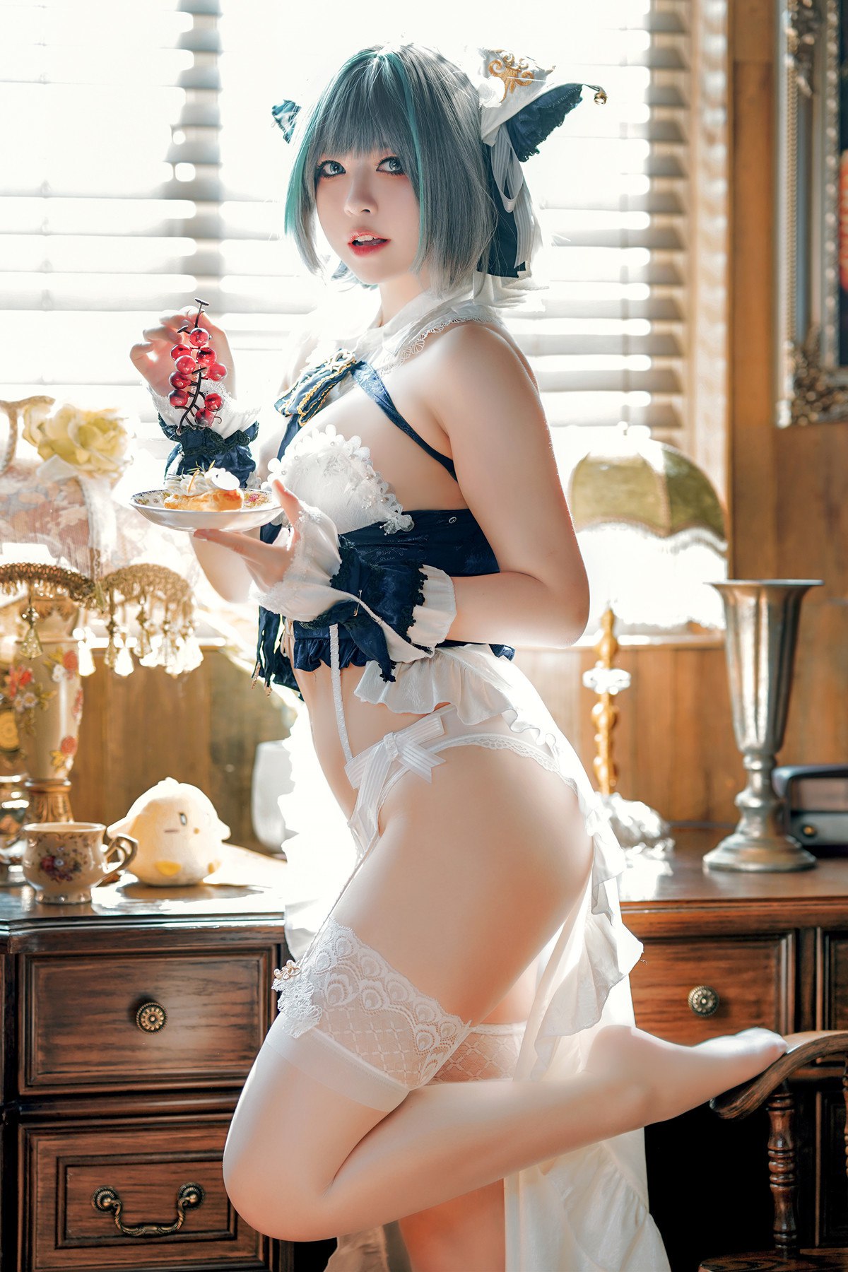 Cosplay半半子Banbanko碧蓝航线柴郡抱枕完整合集