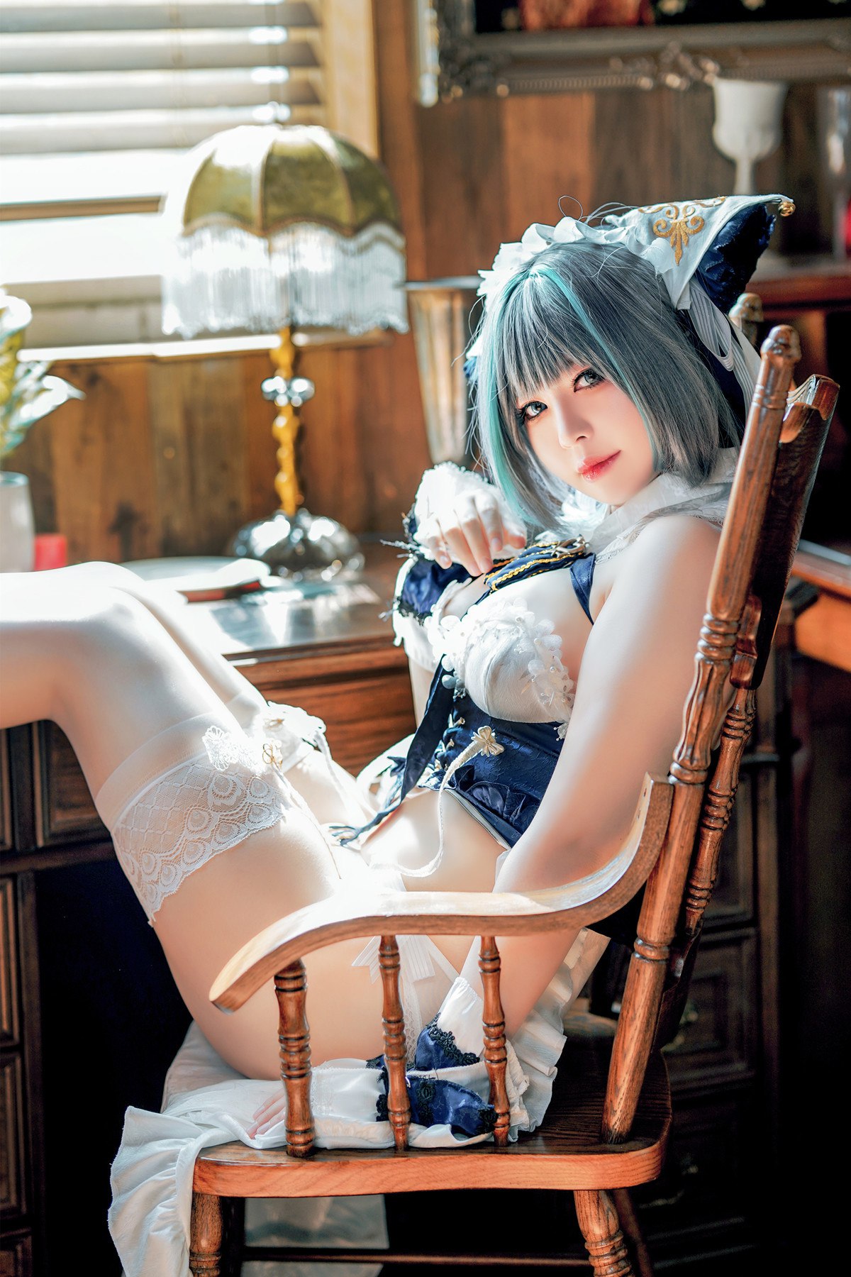 Cosplay半半子Banbanko碧蓝航线柴郡抱枕完整合集
