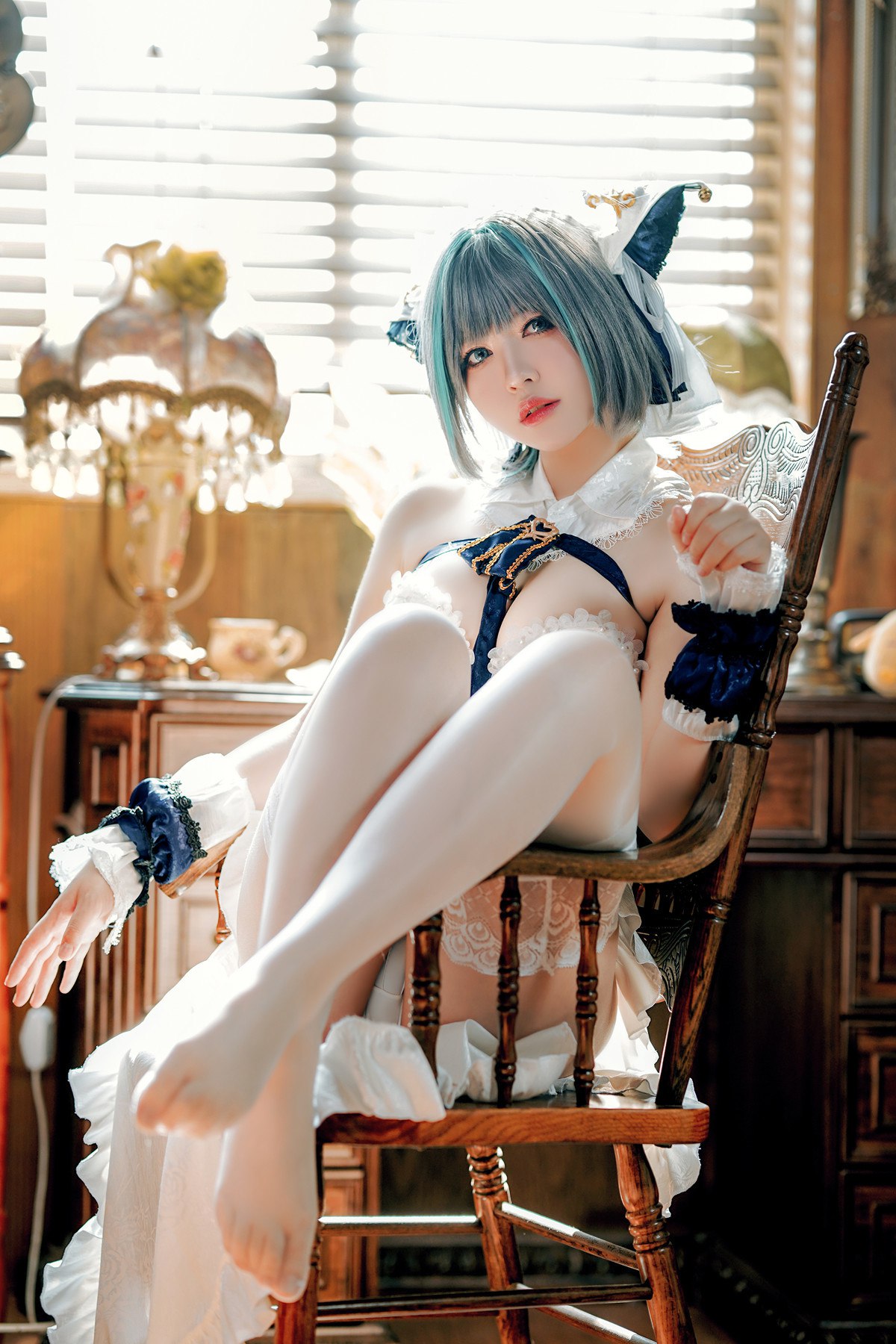 Cosplay半半子Banbanko碧蓝航线柴郡抱枕完整合集