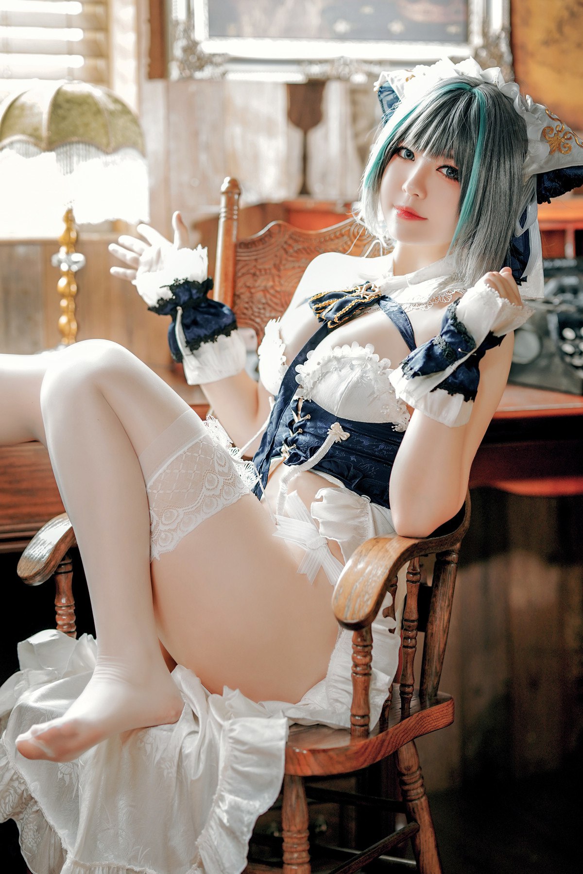 Cosplay半半子Banbanko碧蓝航线柴郡抱枕完整合集