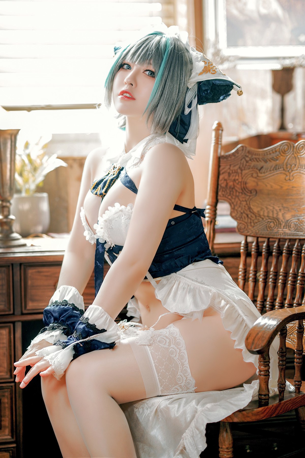 Cosplay半半子Banbanko碧蓝航线柴郡抱枕完整合集
