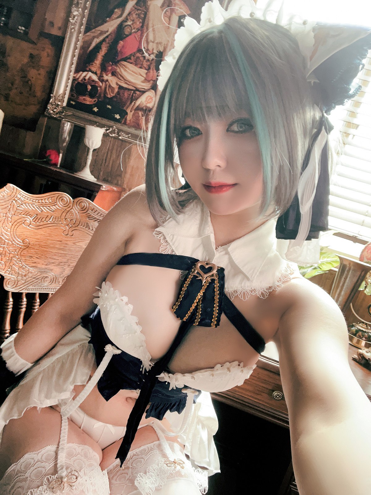Cosplay半半子Banbanko碧蓝航线柴郡抱枕完整合集