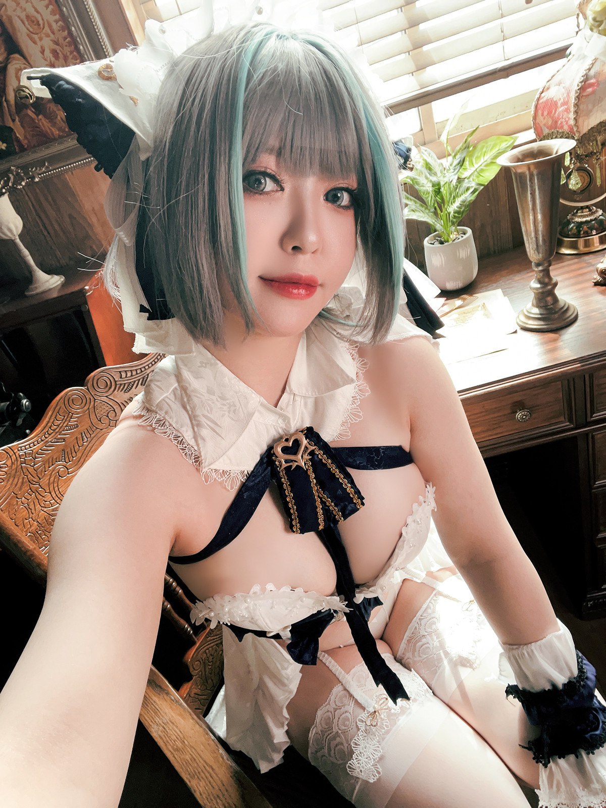 Cosplay半半子Banbanko碧蓝航线柴郡抱枕完整合集