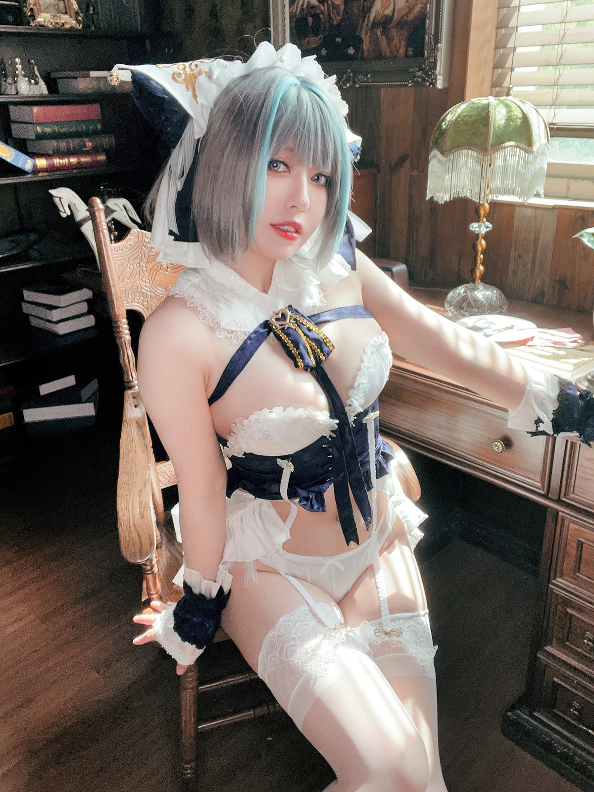Cosplay半半子Banbanko碧蓝航线柴郡抱枕完整合集