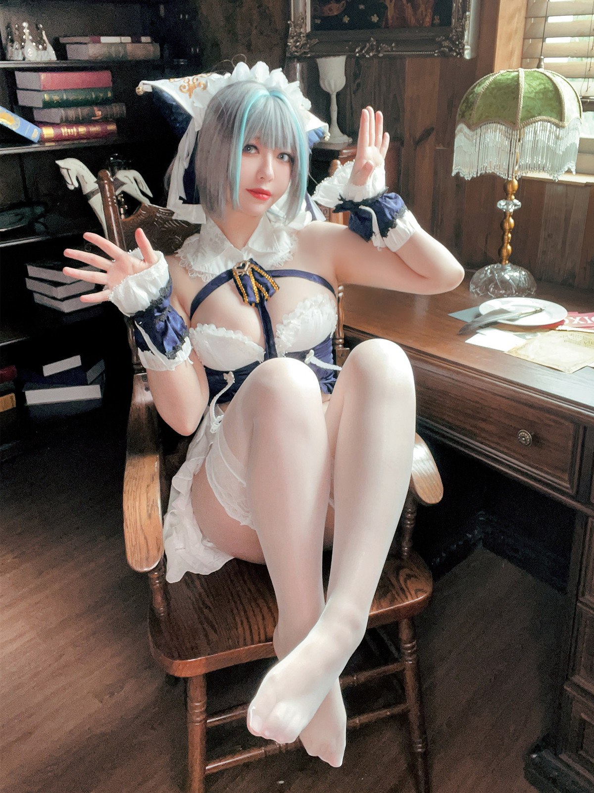 Cosplay半半子Banbanko碧蓝航线柴郡抱枕完整合集